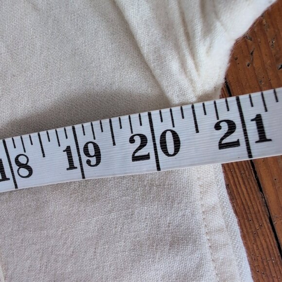 Rifle Paper Company Floral Trim Wool Blend Long-Line Button Up Tunic Off White - Picture 12 of 16